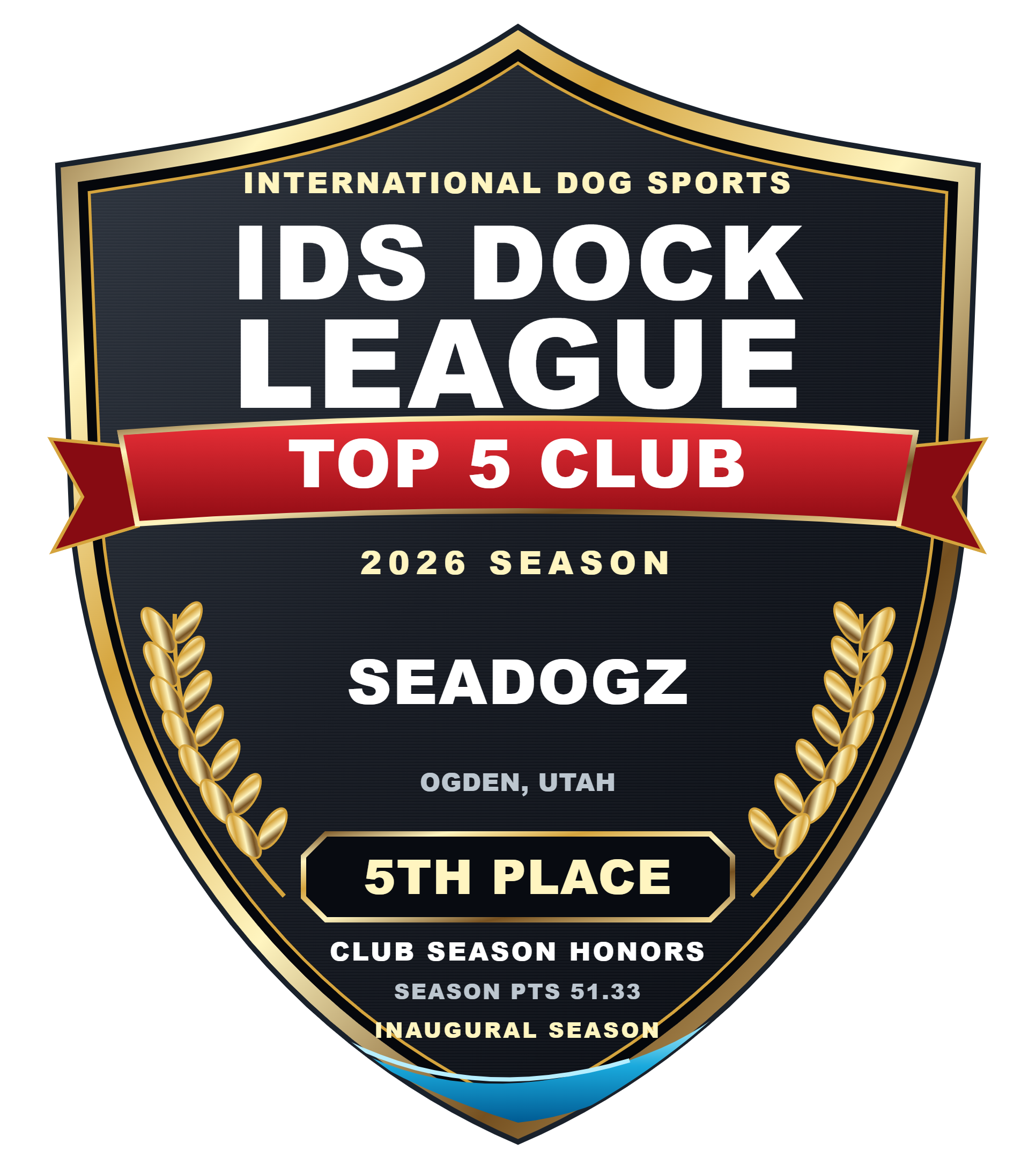 SeaDogz - Ogden, Utah — 5TH Place season badge