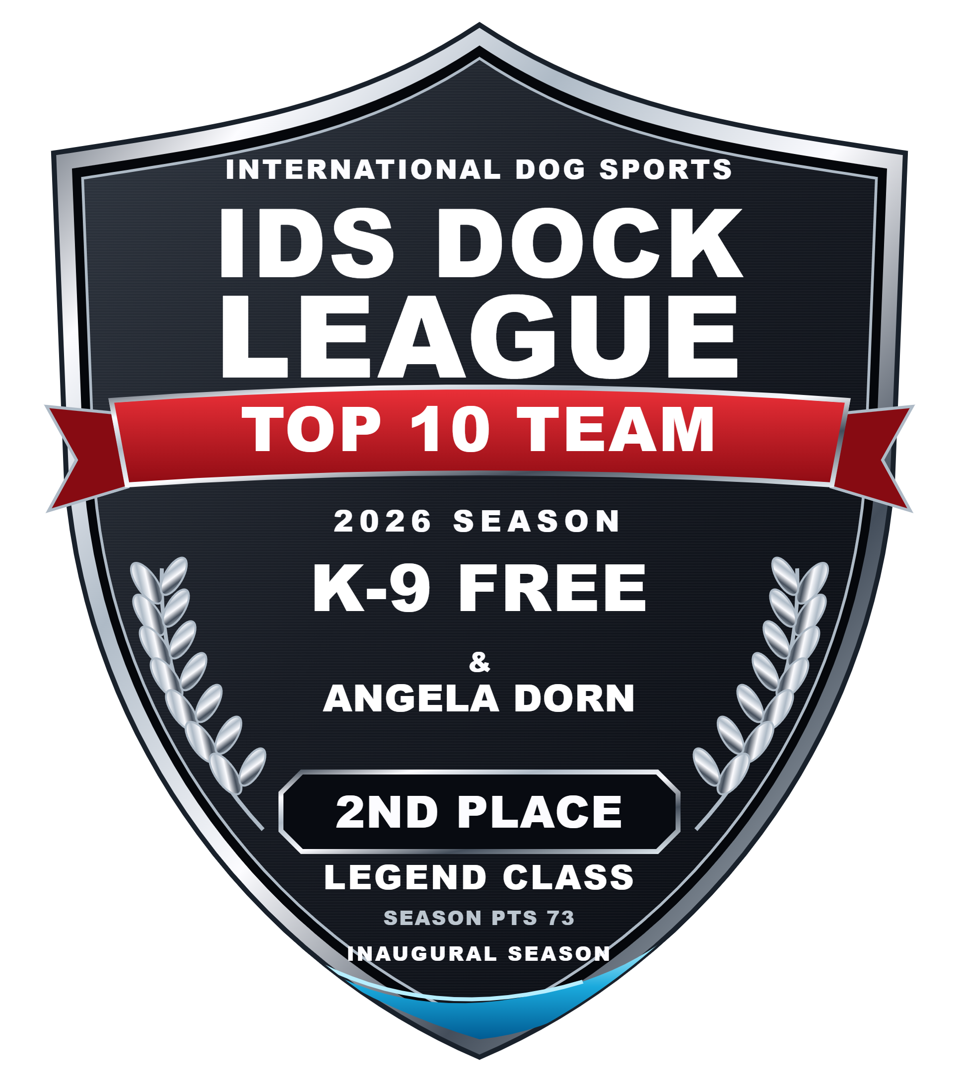 K-9 Free — 2ND Place season badge