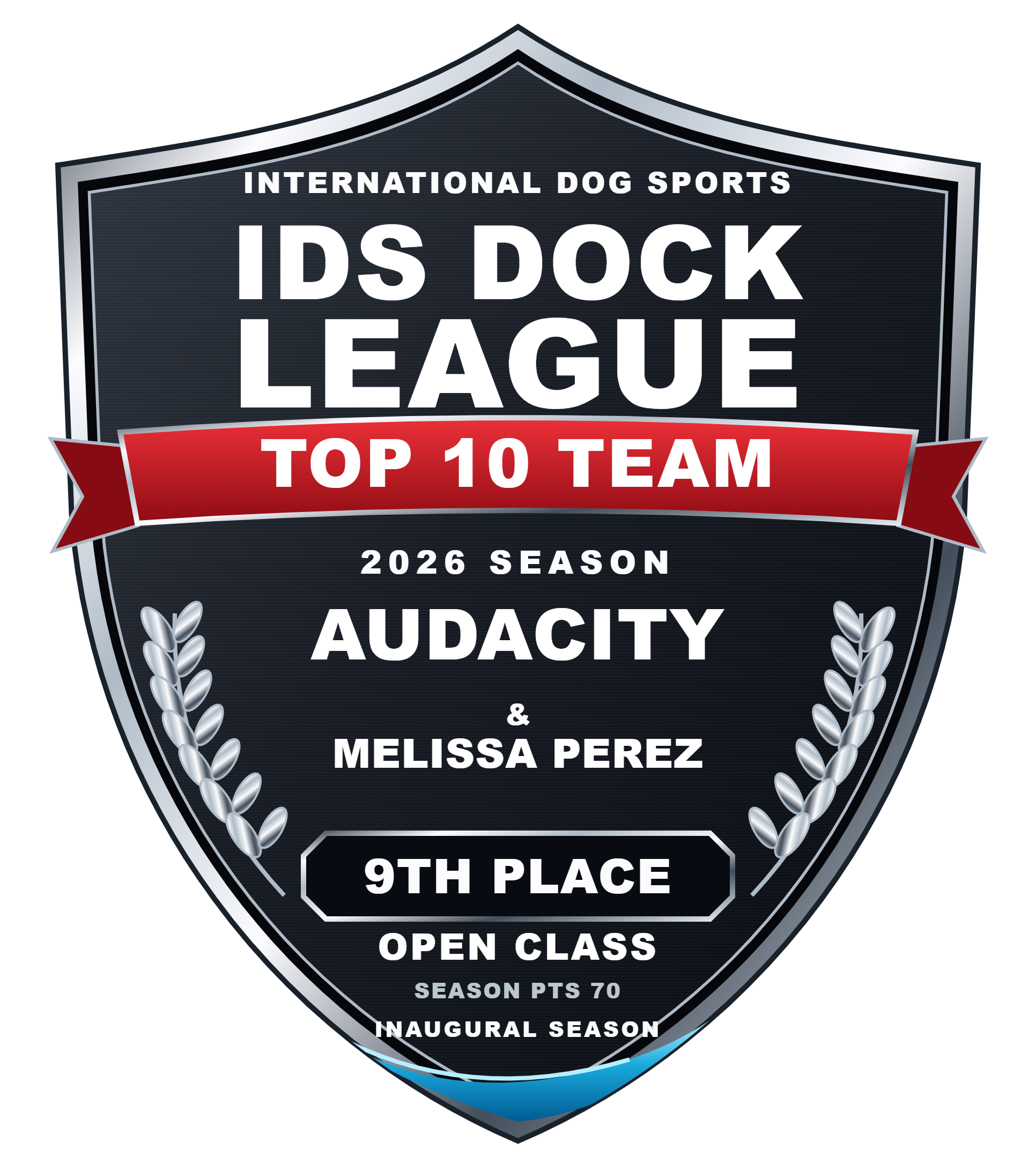 Audacity — 9TH Place season badge